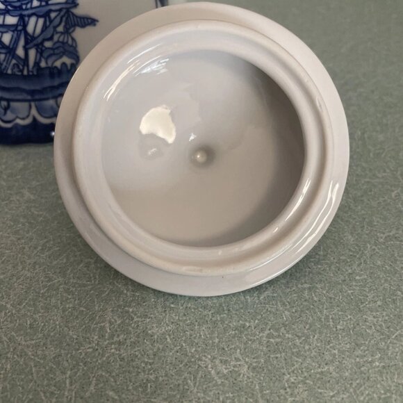 Sadek Blue Export, Creamer and Sugar Bowl With Lid - Picture 8 of 11